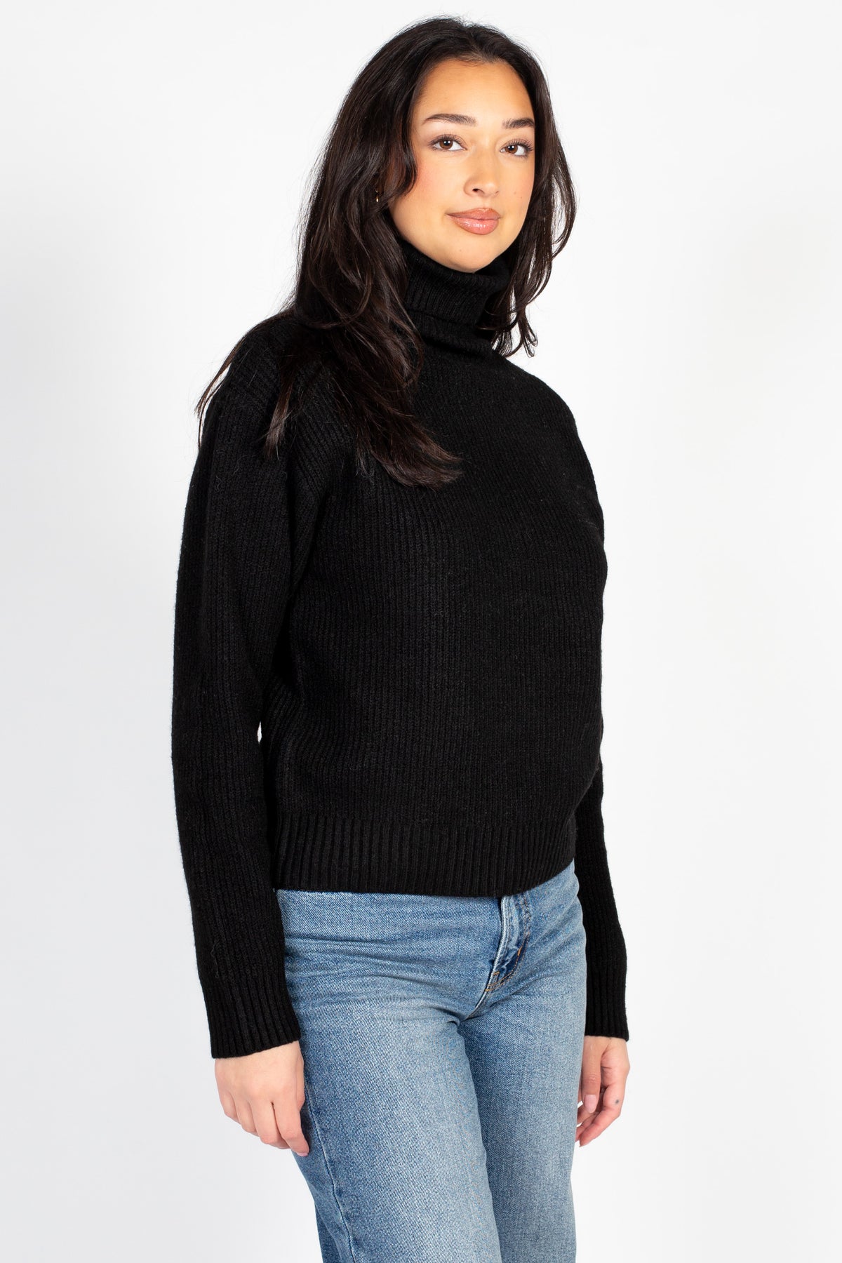 Celina Ribbed Turtleneck Sweater