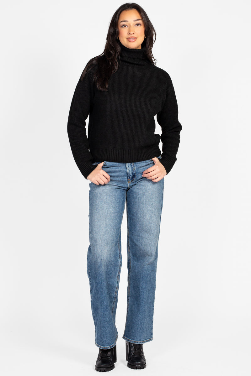 Celina Ribbed Turtleneck Sweater