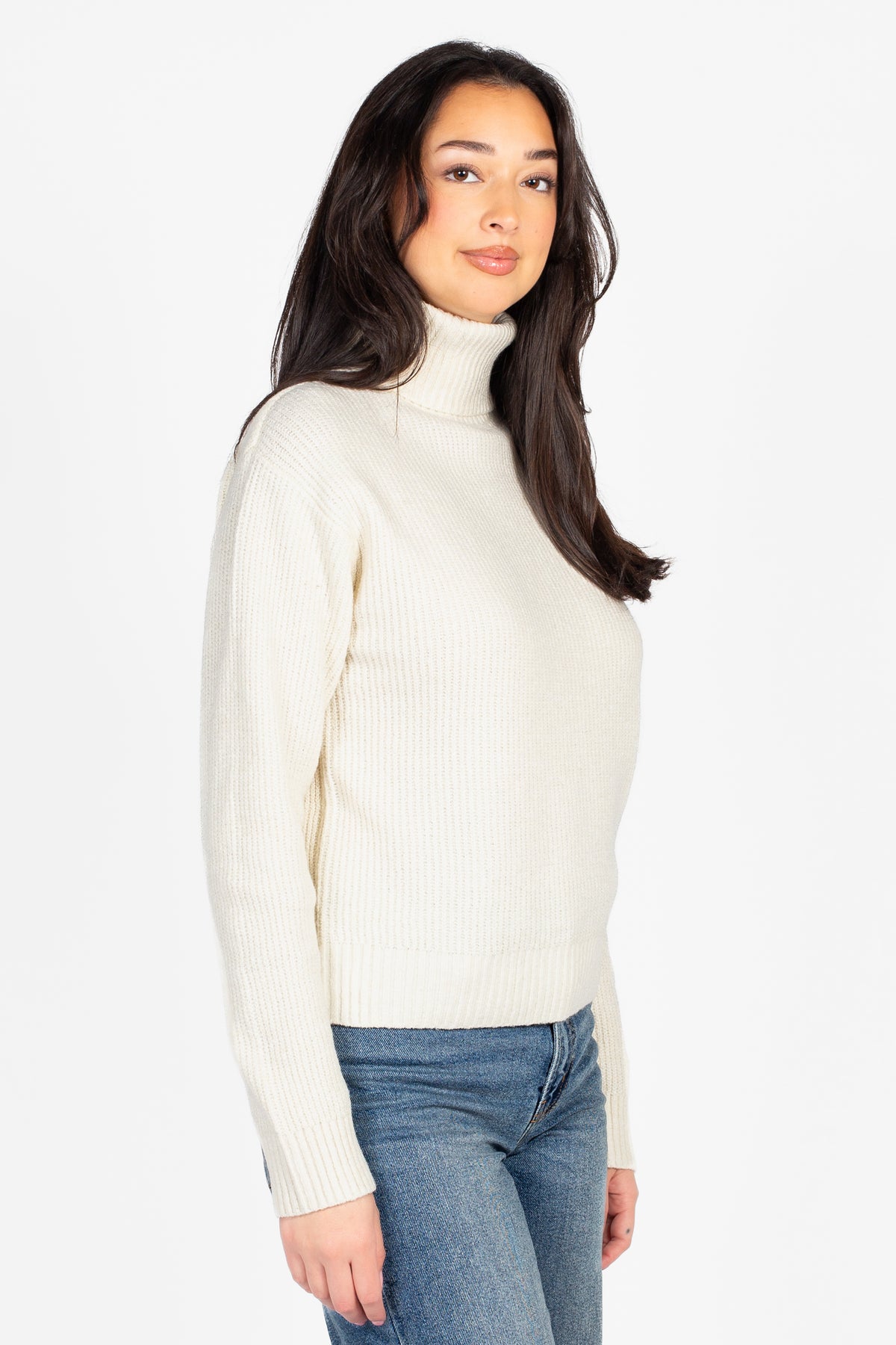 Celina Ribbed Turtleneck Sweater