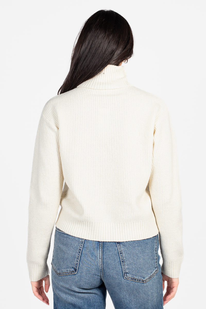 Celina Ribbed Turtleneck Sweater