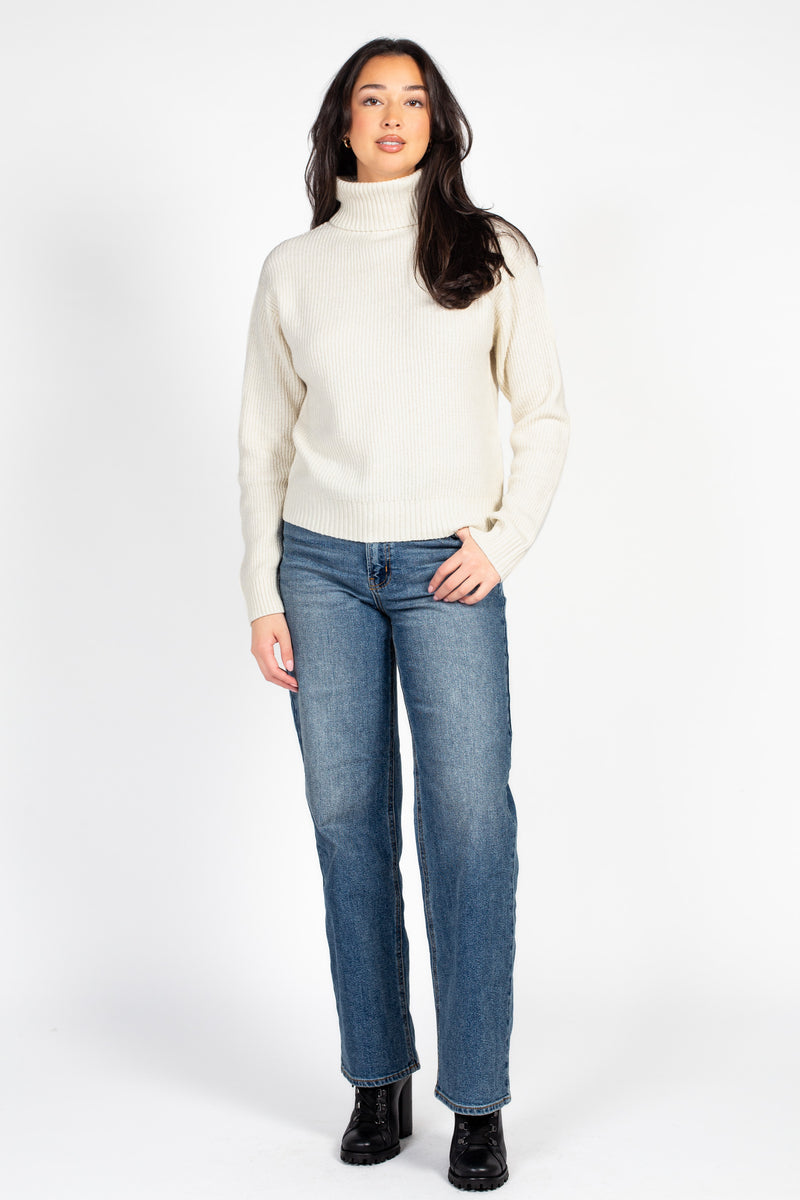 Celina Ribbed Turtleneck Sweater