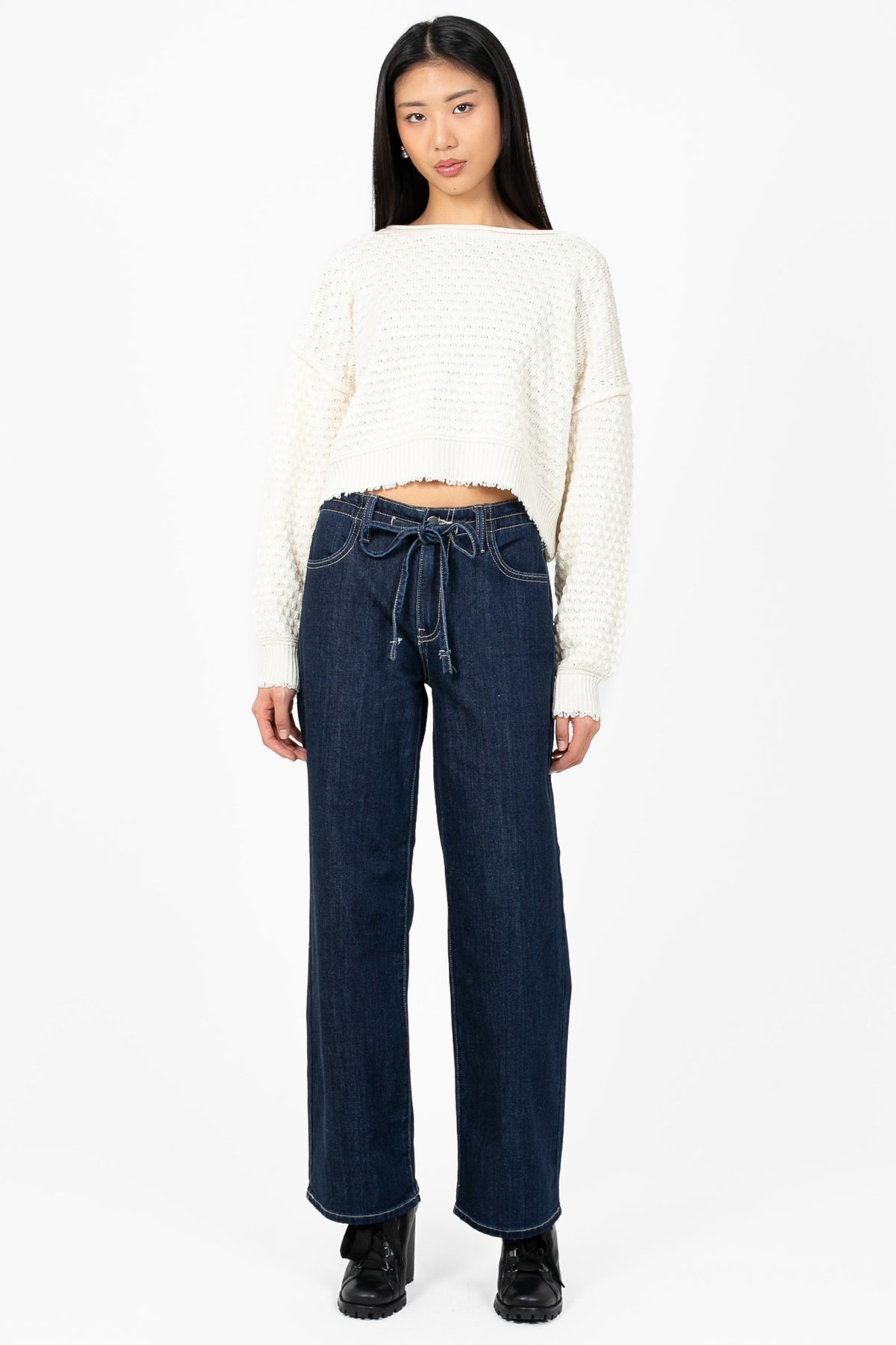 Samara Textured Knit Sweater - honey