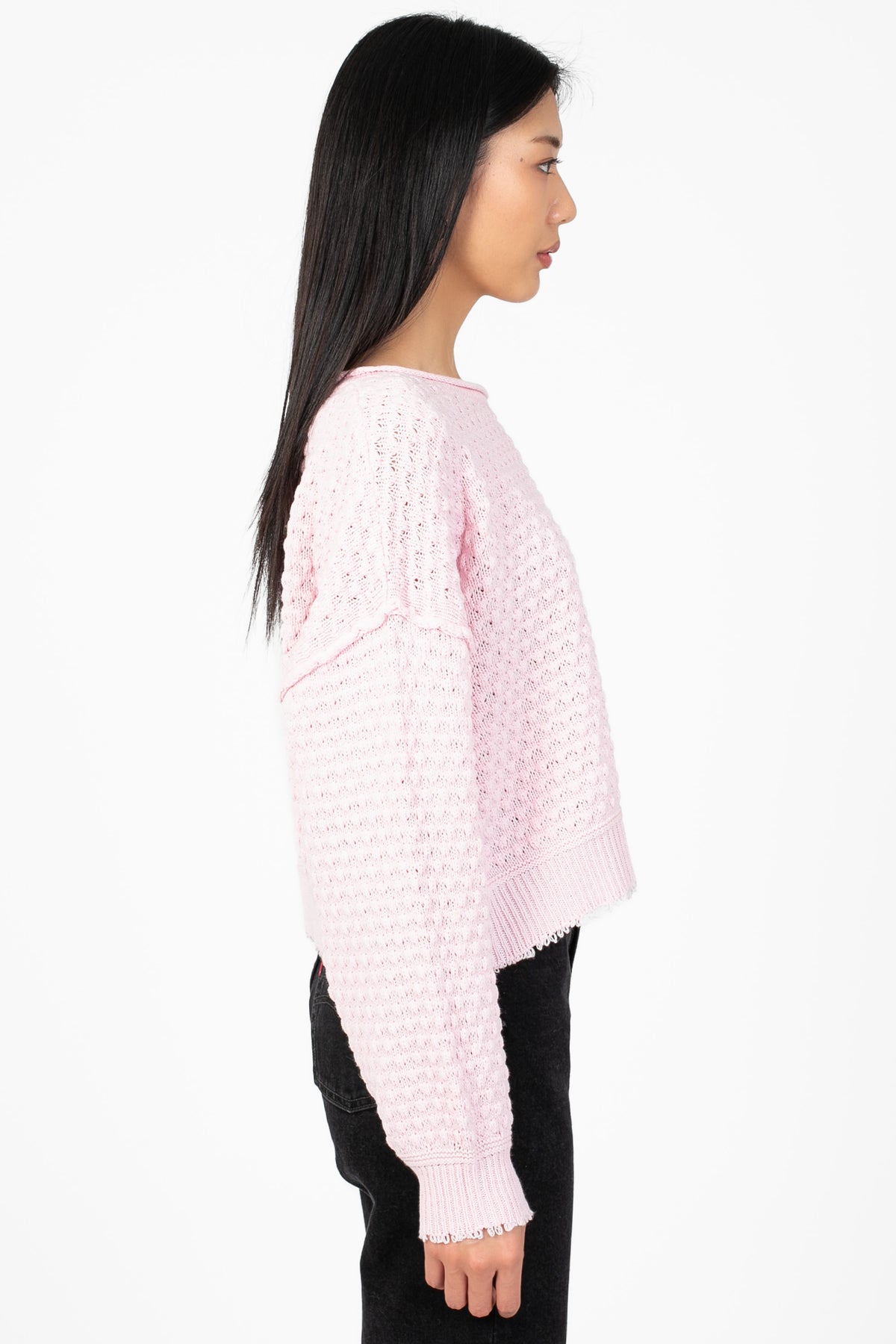 Samara Textured Knit Sweater - honey
