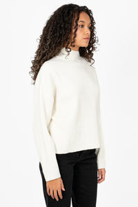 Collette Diagonal Ribbed Sweater - honey