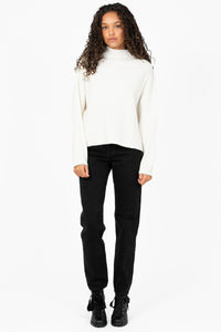 Collette Diagonal Ribbed Sweater - honey
