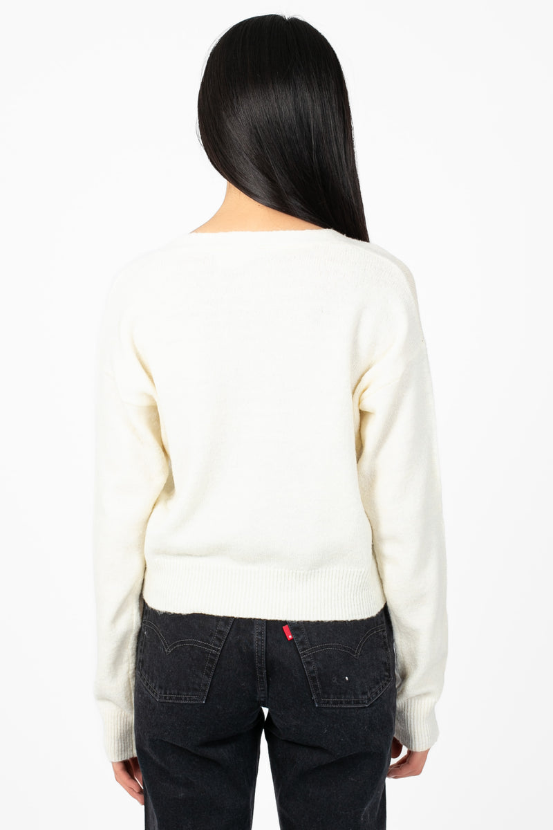 Piper Heart Button Cardigan - honey