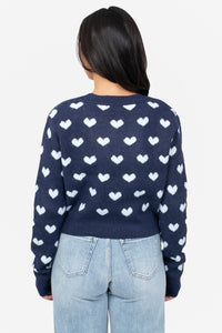Della Knit Heart Cardigan