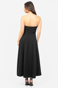 Layla Pleated Midi Dress - honey