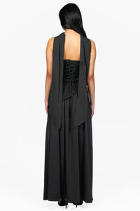 Sofina Asymmetrical Waist Maxi Dress - honey