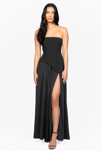 Sofina Asymmetrical Waist Maxi Dress - honey