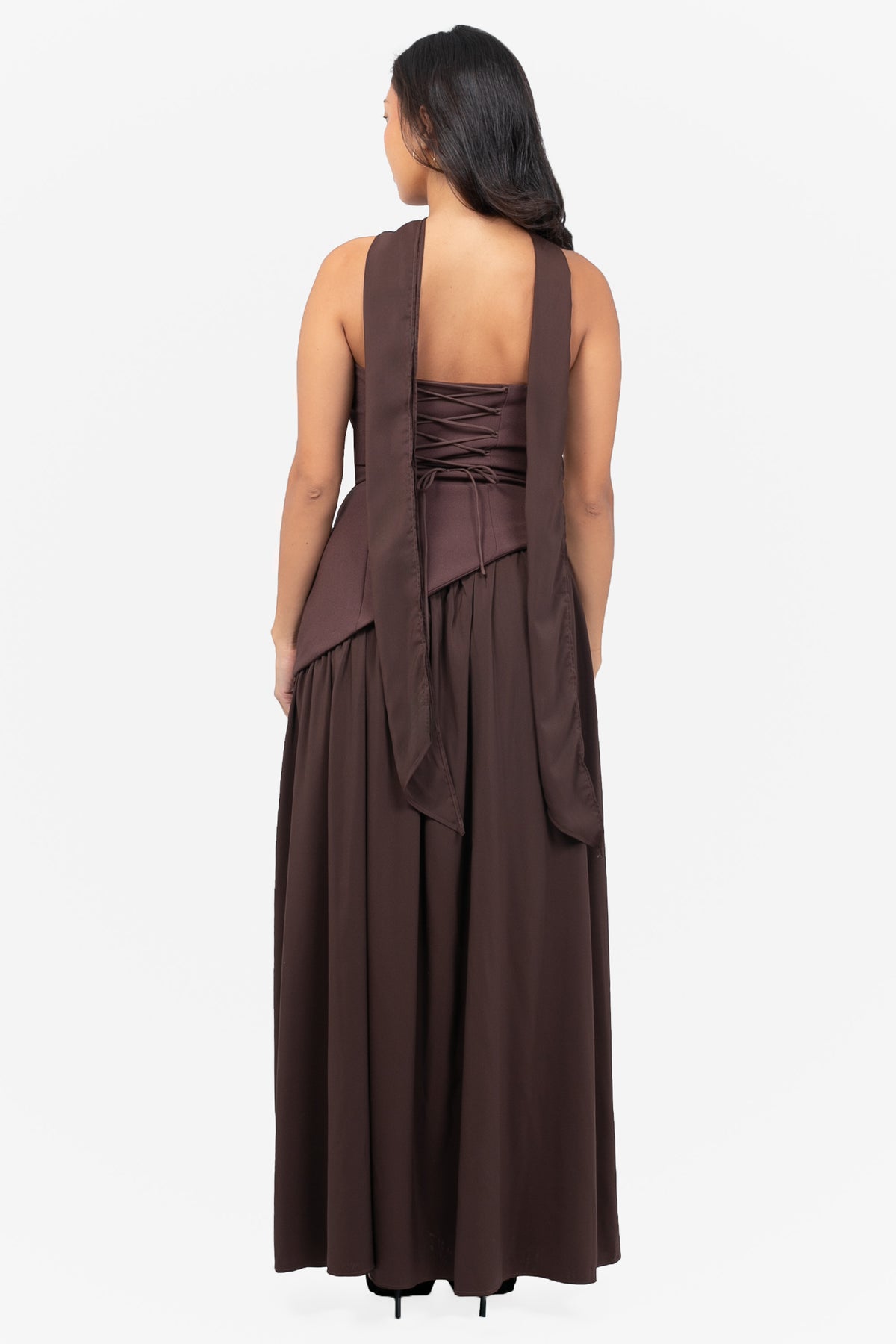 Sofina Asymmetrical Waist Maxi Dress