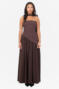 Sofina Asymmetrical Waist Maxi Dress