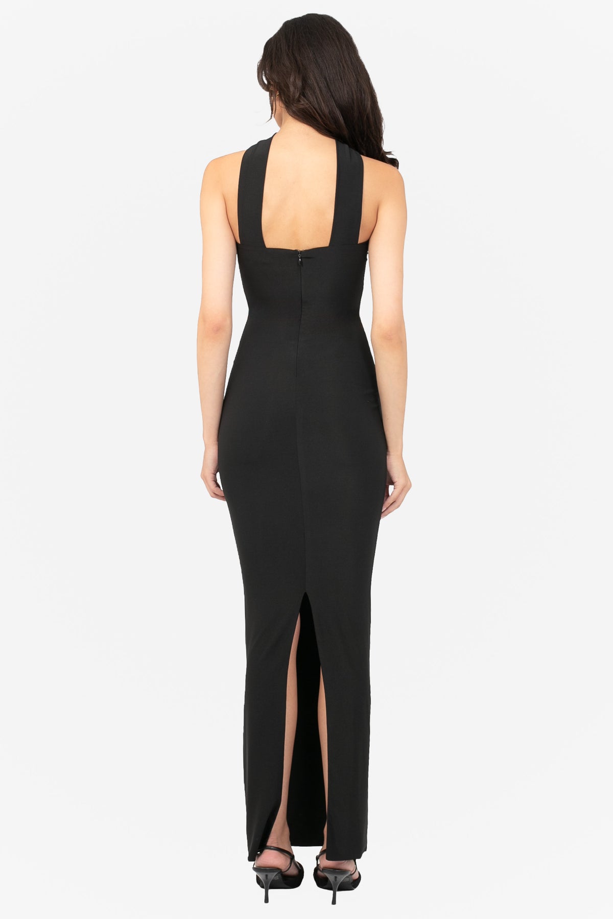 Estelle Collar Bodycon Maxi Dress - honey