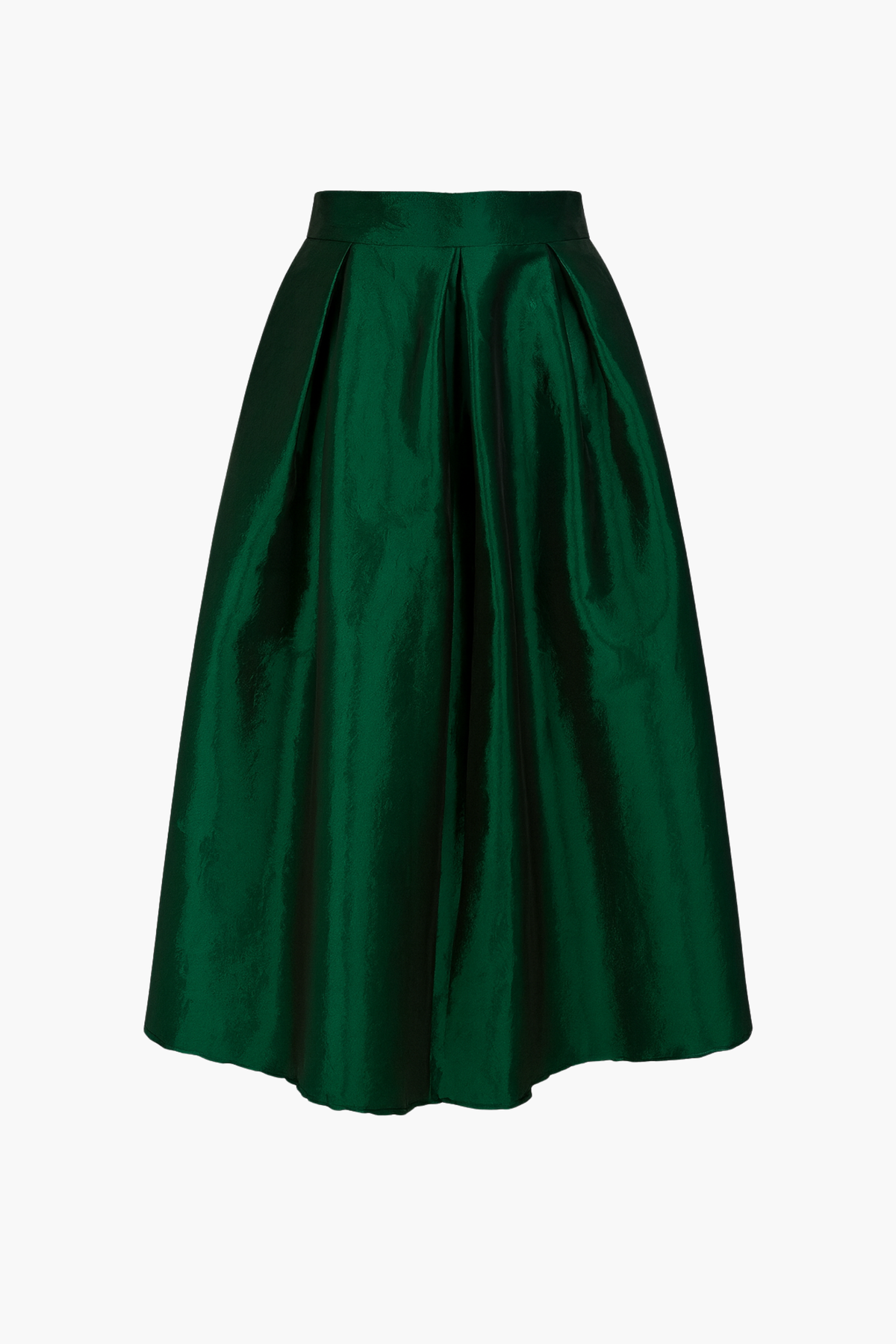 Emilia Pleated Front Midi Skirt