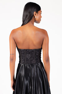 Verity Jacquard Corset - honey