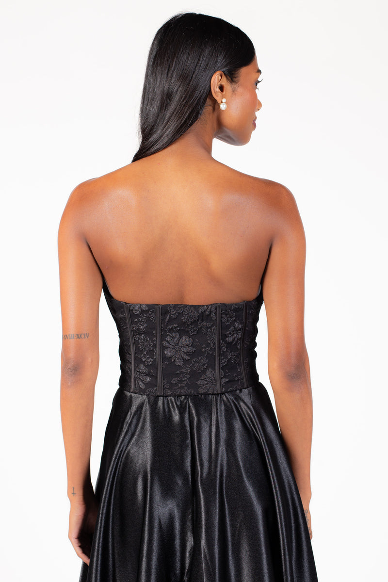 Verity Jacquard Corset - honey