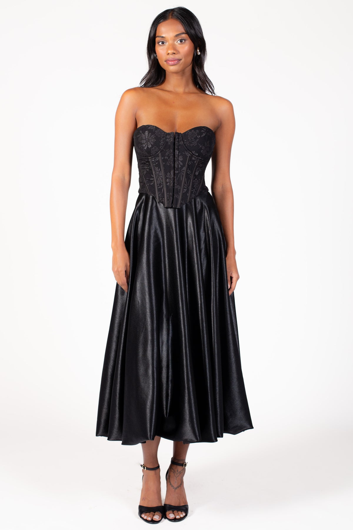 Verity Jacquard Corset - honey