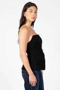 Jaylyn Peplum Blouse - honey