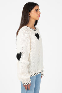 John + Jenn® Declan Heart Stitch Sweater - honey