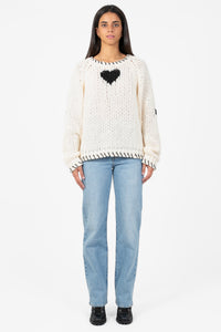 John + Jenn® Declan Heart Stitch Sweater - honey