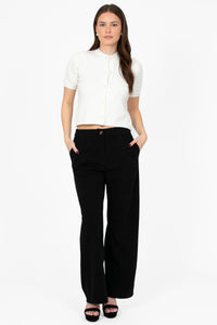 John + Jenn® Arden Pearl Embellished Cardigan - honey