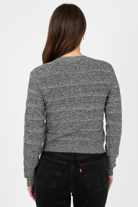 John + Jenn® Baldwin Sparkle Crop Cardigan - honey