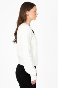 John + Jenn® Lux Cable Knit Sweater - honey