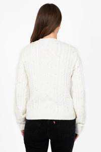 John + Jenn® Lux Cable Knit Sweater - honey