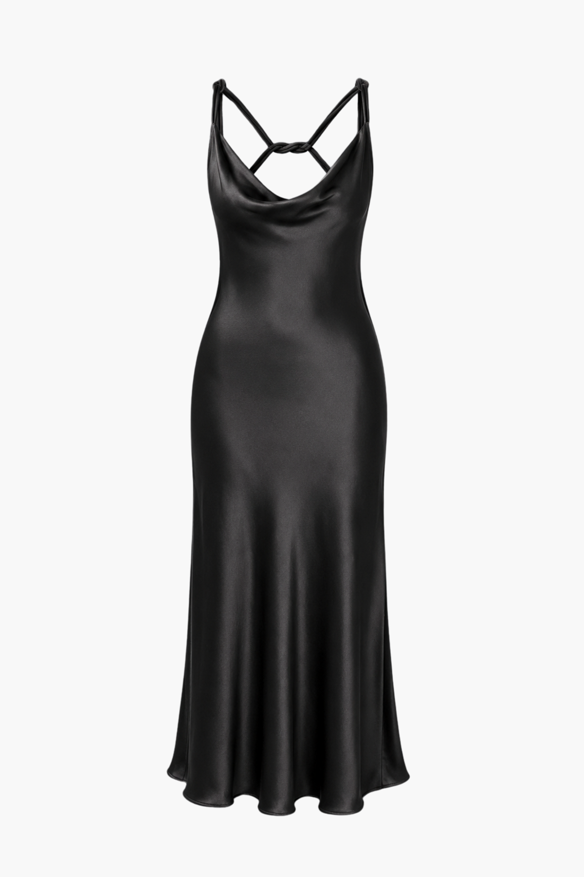 Hayden Twist Cord Satin Maxi Dress
