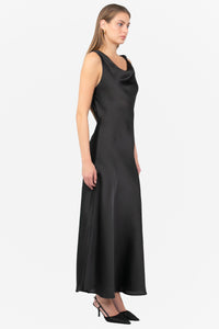 Hayden Twist Cord Satin Maxi Dress