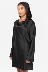 Petra Satin Flare Mini Dress