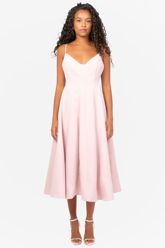 Cecilia Pleated Midi Dress