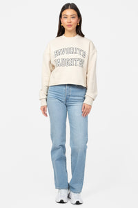 Favorite Daughter Cropped Crewneck - honey