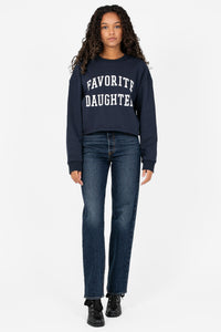 Favorite Daughter Cropped Crewneck - honey