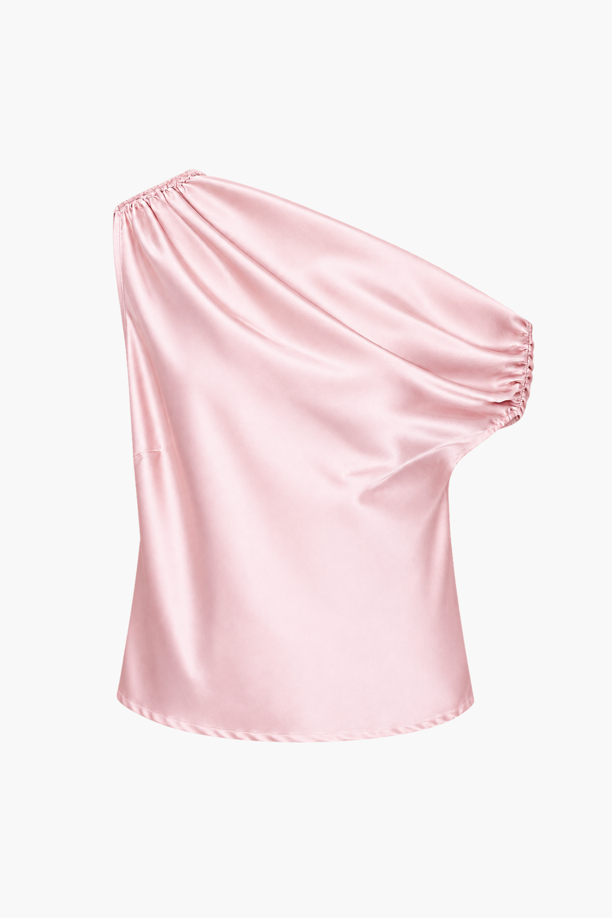 Marielle Satin Draped Blouse
