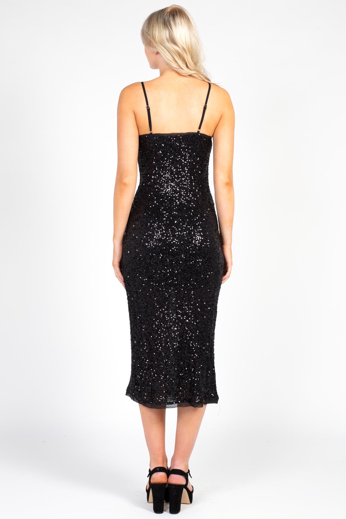 Midnight Sparkle Sequin Bodycon Dress