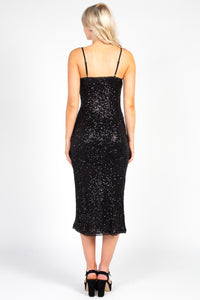 Midnight Sparkle Sequin Bodycon Dress