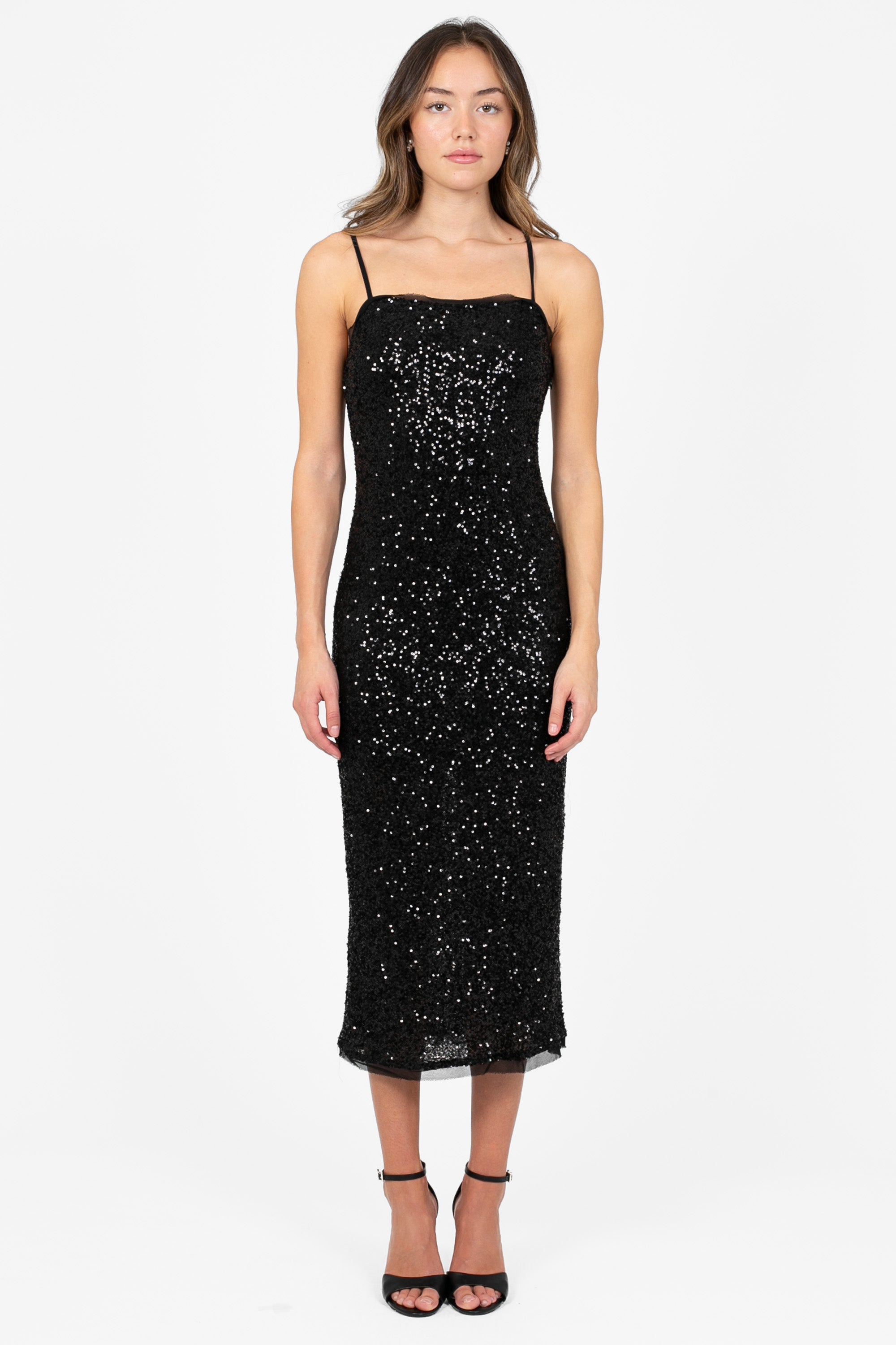 Midnight Sparkle Sequin Bodycon Dress