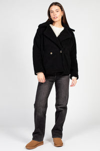 Maia Collared Button Up Teddy Coat