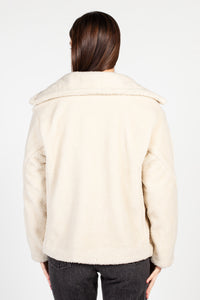 Maia Collared Button Up Teddy Coat