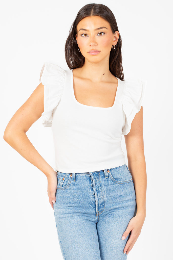 Bree Poplin Knit Blouse - honey