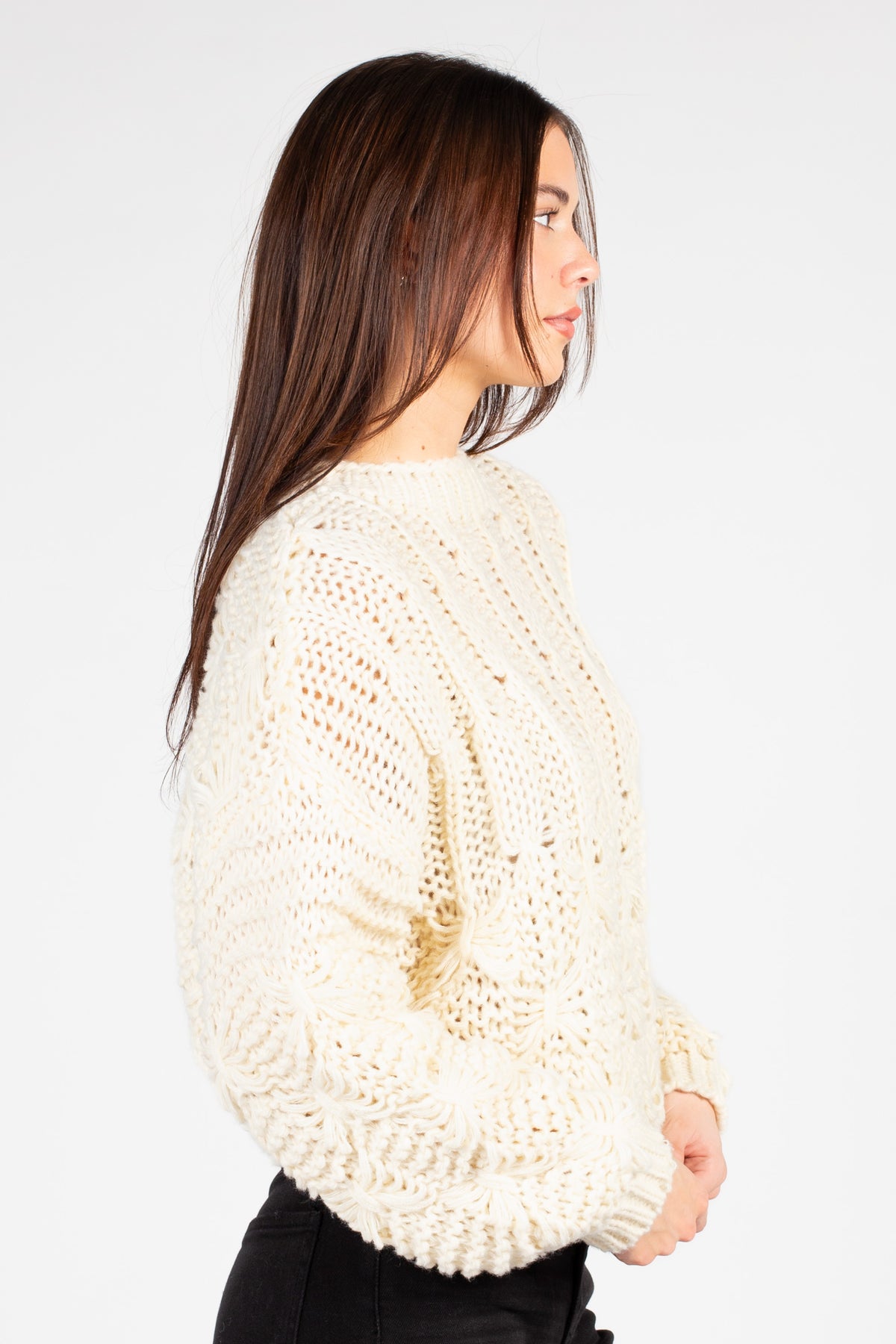 Ivy Textured Knit Sweater