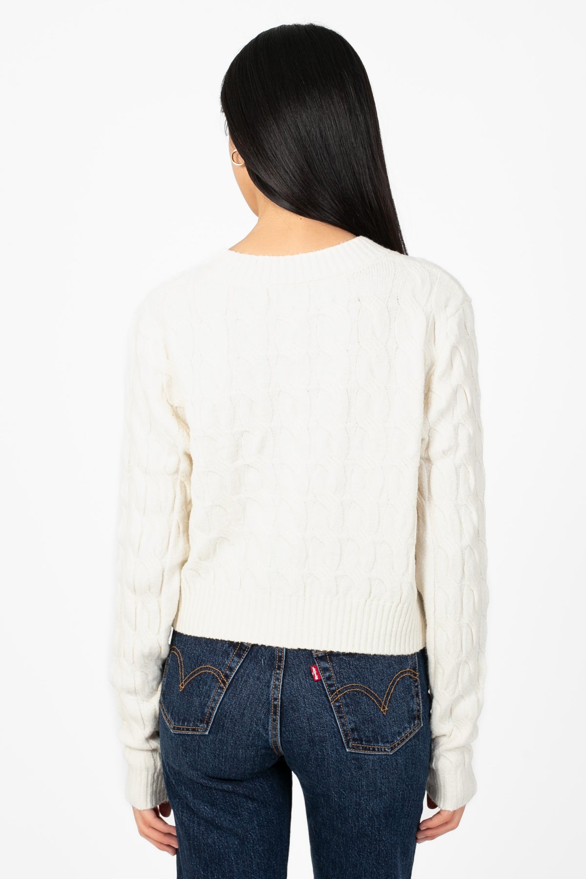 Tamara Cable Knit Cardigan - honey