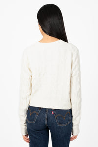 Tamara Cable Knit Cardigan - honey
