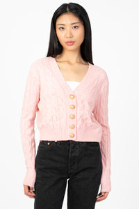 Tamara Cable Knit Cardigan - honey
