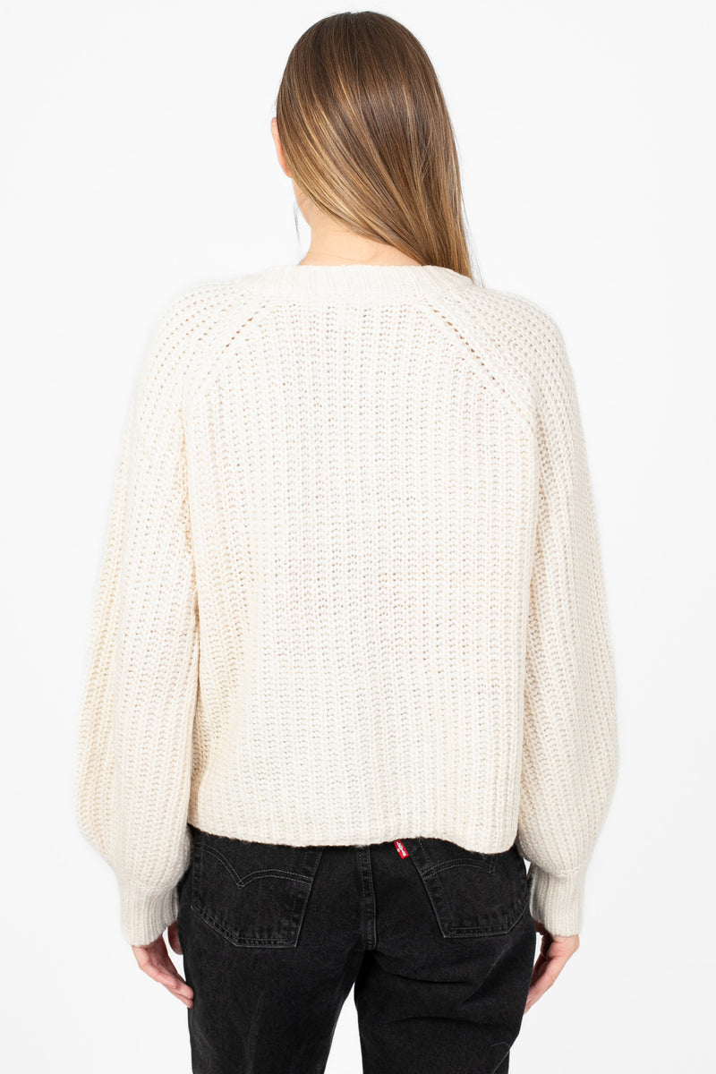 Elisa Ribbed Cardigan - honey
