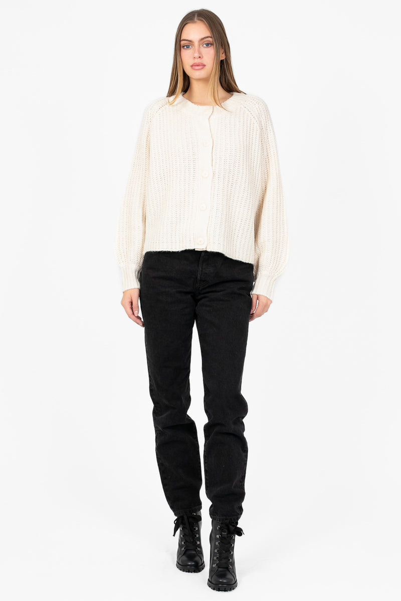 Elisa Ribbed Cardigan - honey
