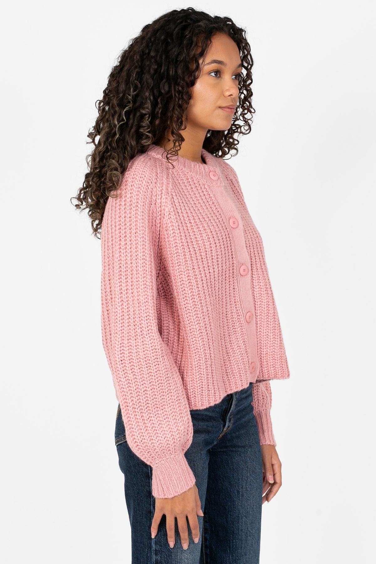 Elisa Ribbed Cardigan - honey
