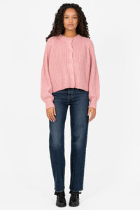 Elisa Ribbed Cardigan - honey