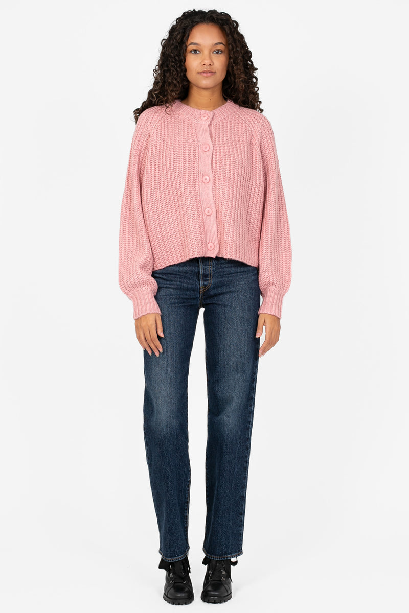 Elisa Ribbed Cardigan - honey